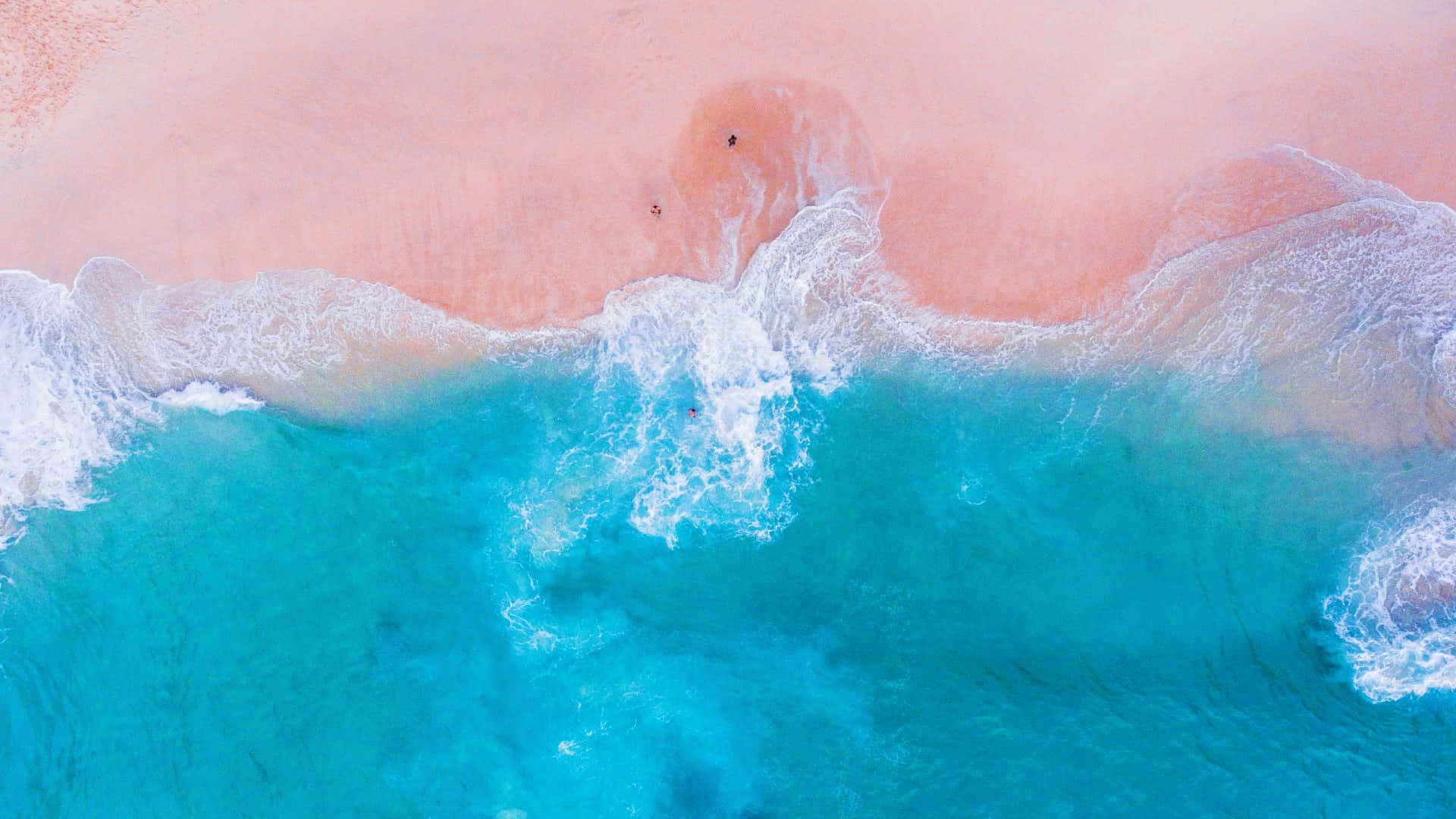 Experimentala Belleza Vibrante De La Playa Rosada Fondo de pantalla