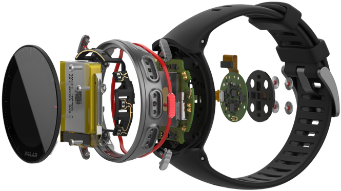Exploded View Smartwatch Components PNG