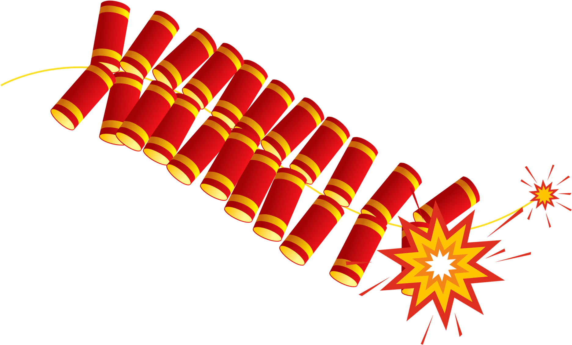 Exploding Firecracker Graphic PNG