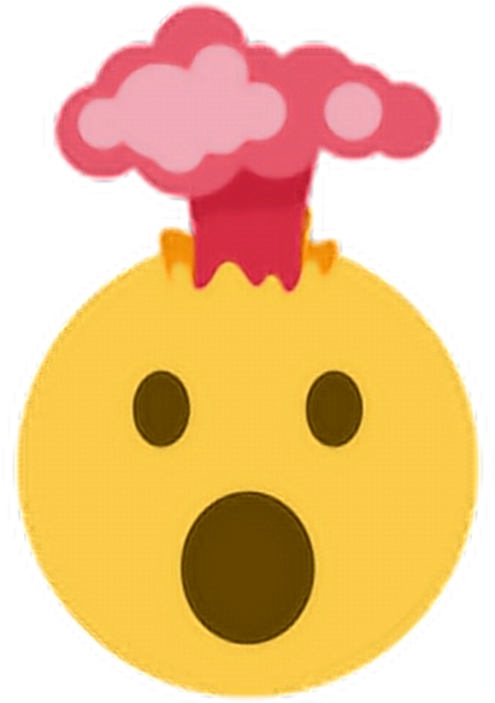 Exploding Head Emoji Shock PNG