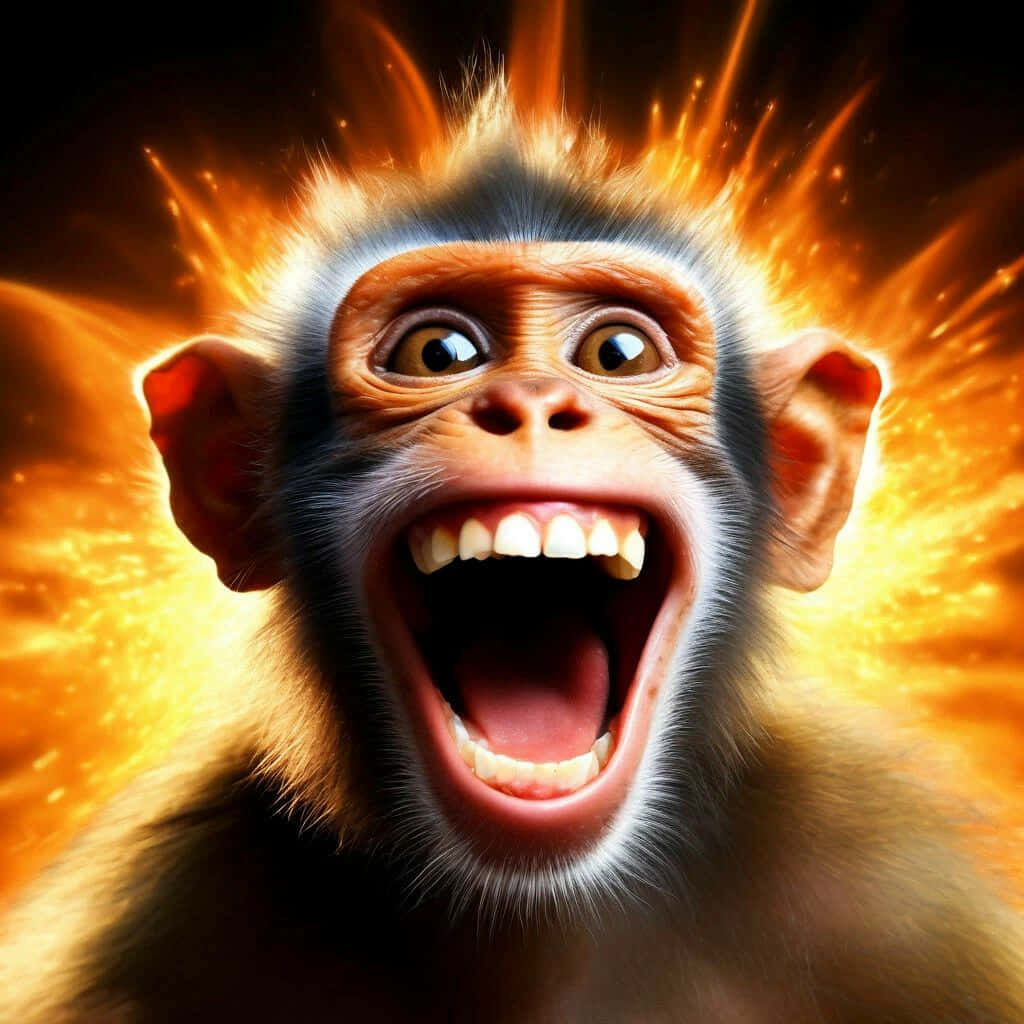 Exploding Monkey Meme Wallpaper