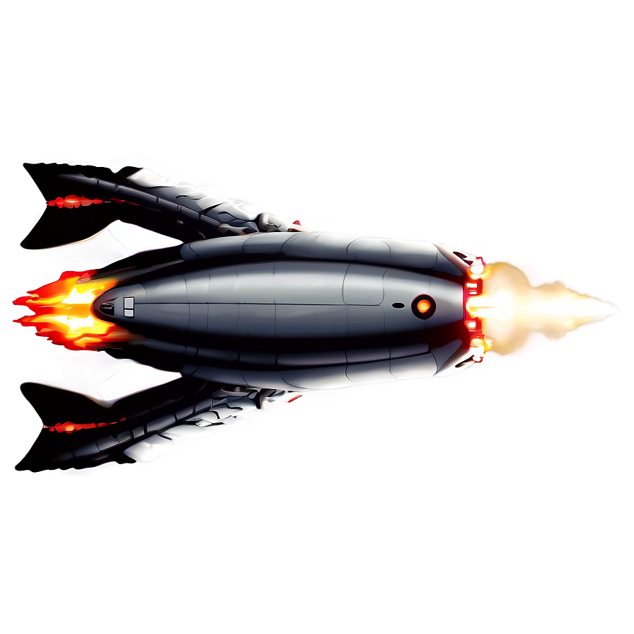 Exploding Rocketship Png 2 PNG