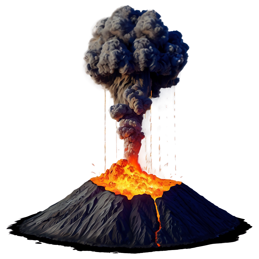 Exploding Volcano Png Anf PNG