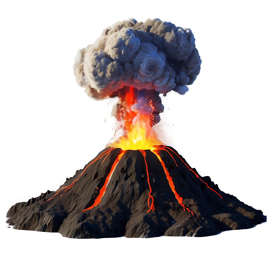 Exploding Volcano Png Dby24 PNG