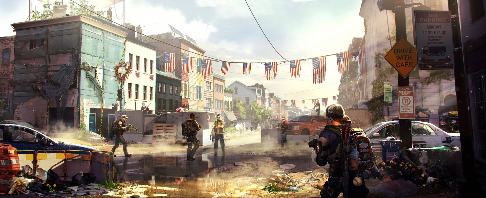 Collect Resources in Washington DC with The Division 2 Wallpaper