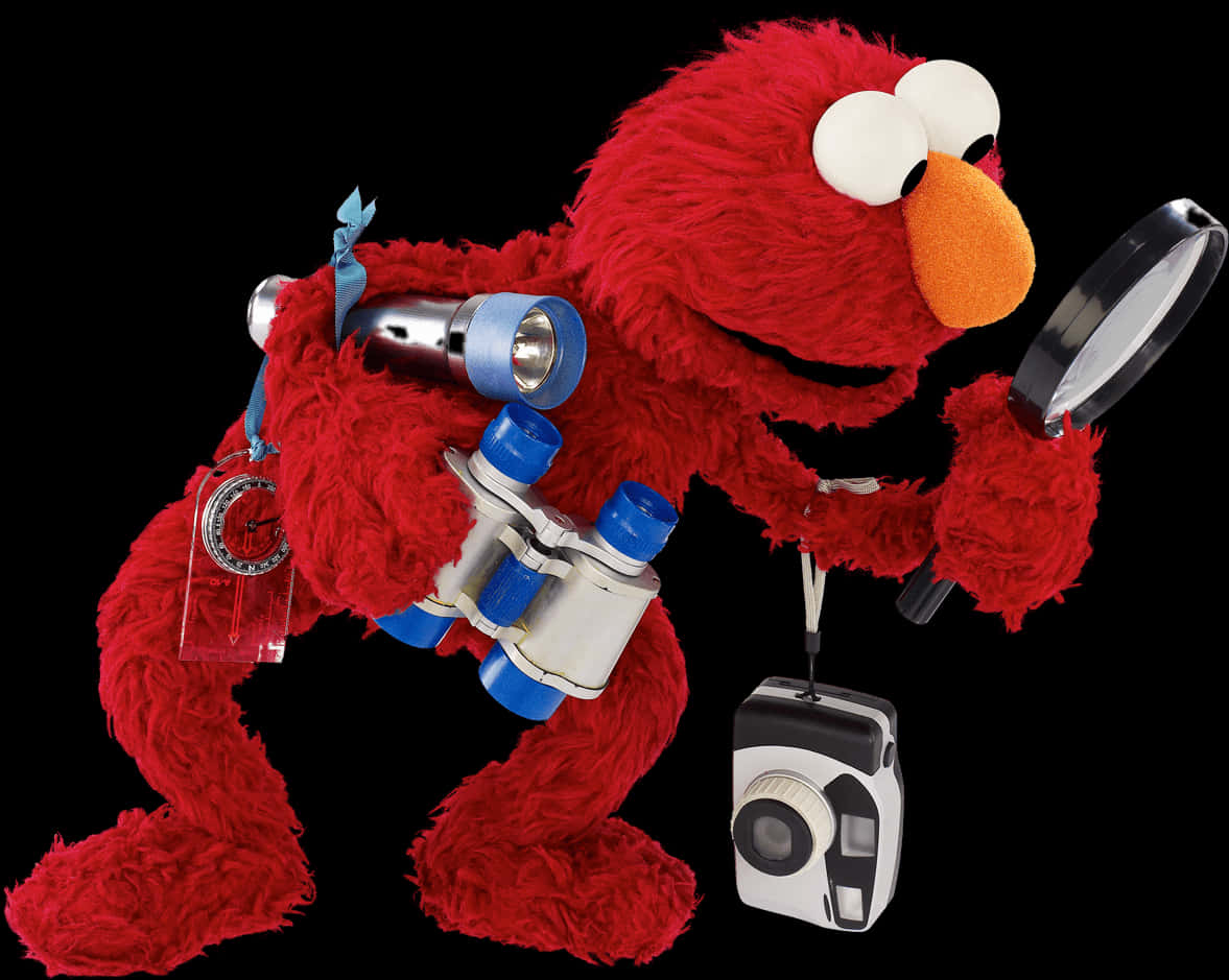 Explorer Elmo Adventure Gear PNG