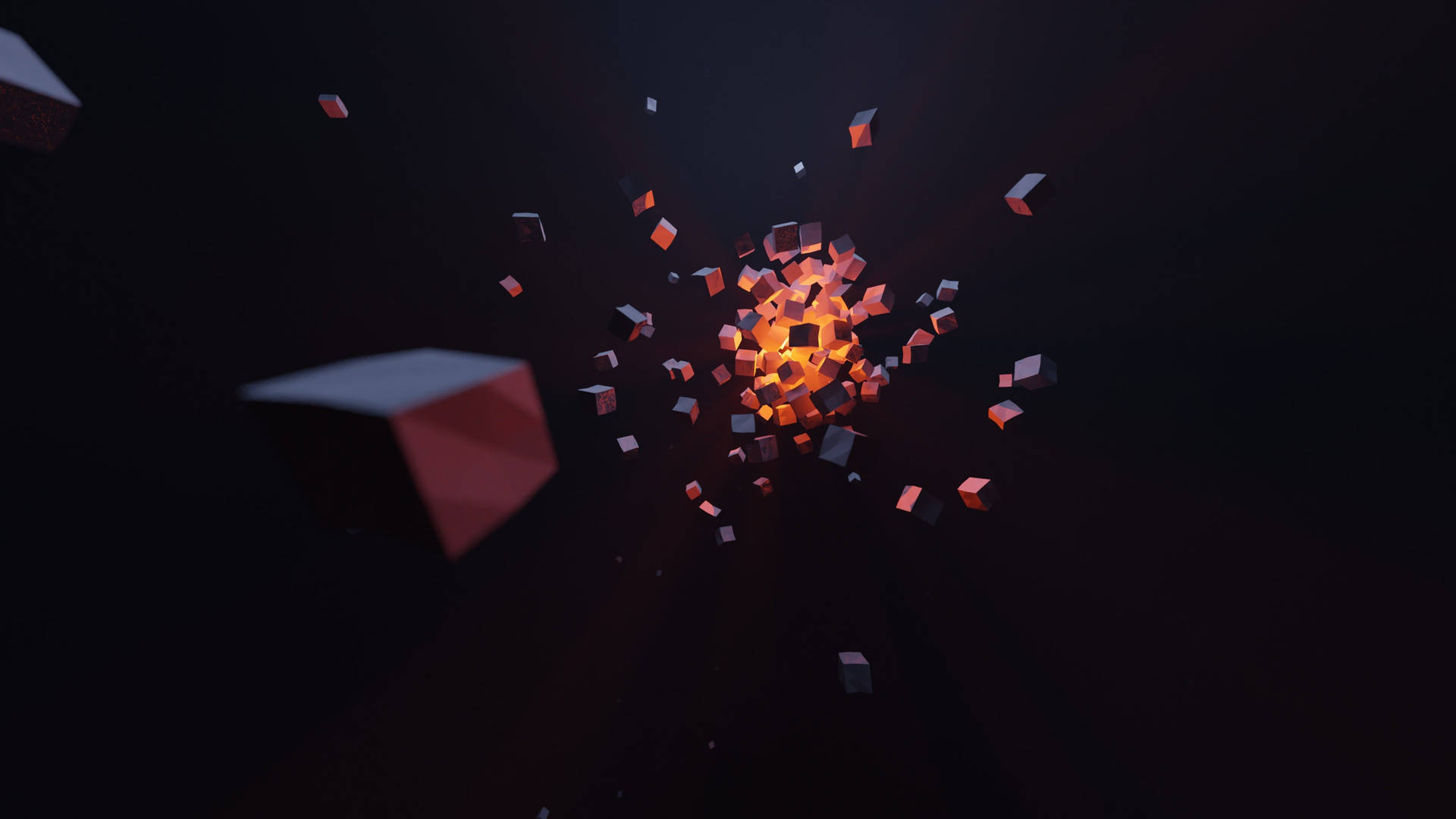 Explosion 3d Animated Desktop Wallpaper