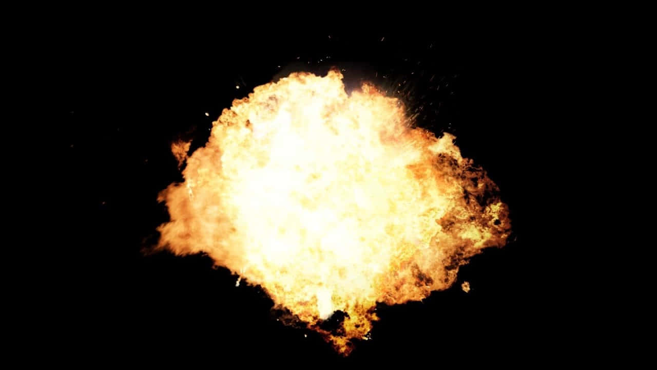 Huge And Bright Explosion Background