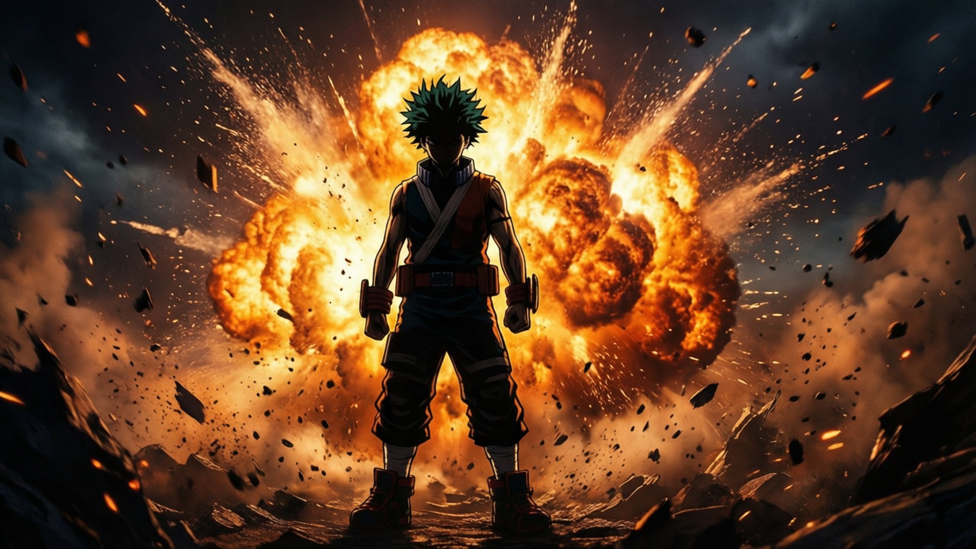 Eksplosionssilhuet Wallpapers