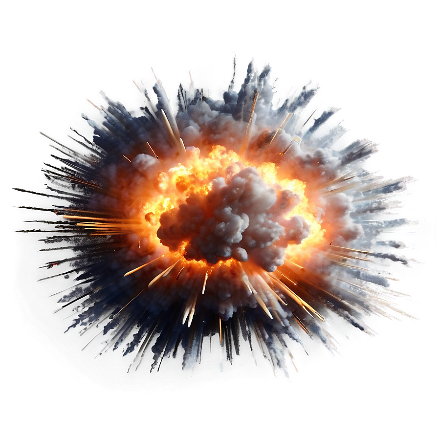 Explosion Transparent Png For Editing 05262024 PNG
