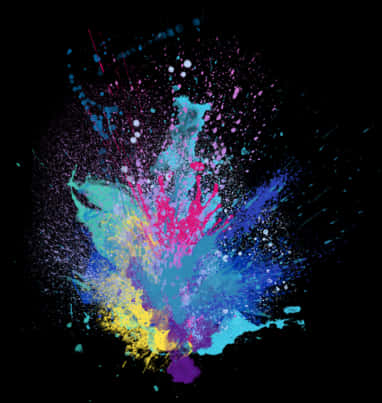 Explosionof Holi Colors PNG