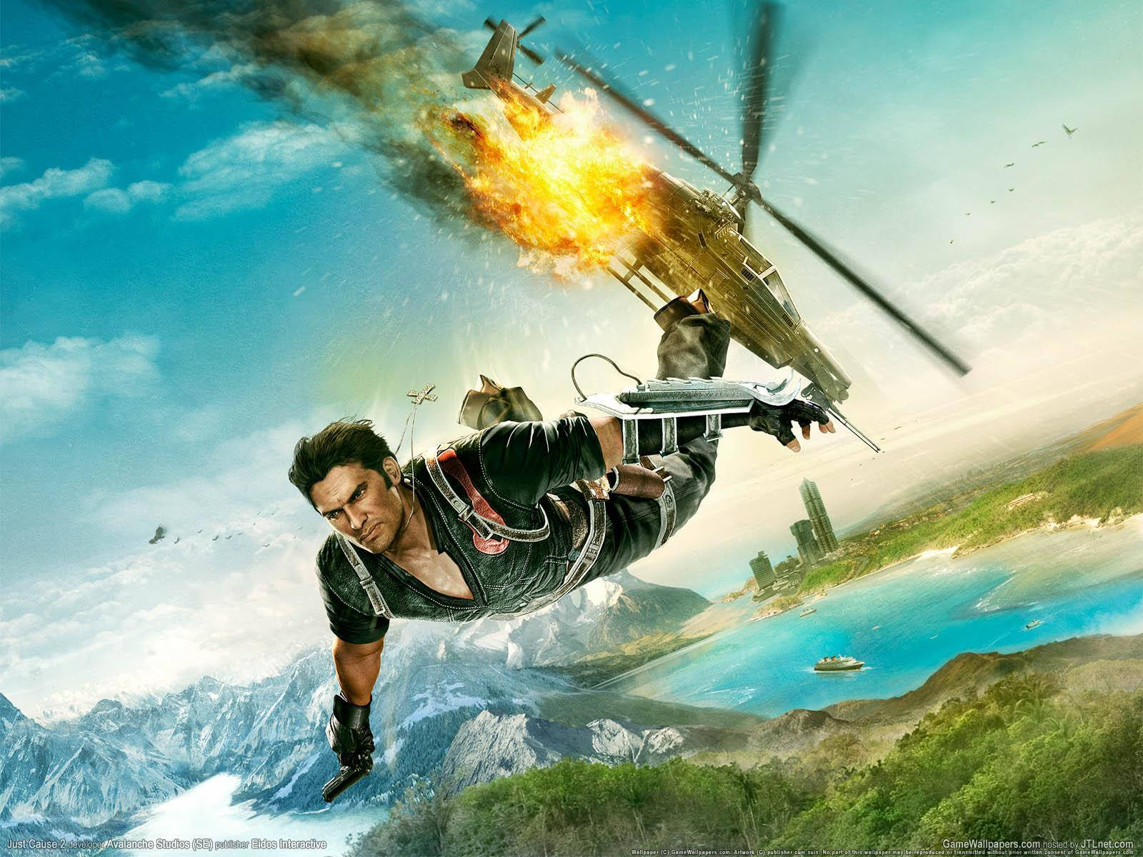 Explosive Action In Just Cause 2 Wallpaper