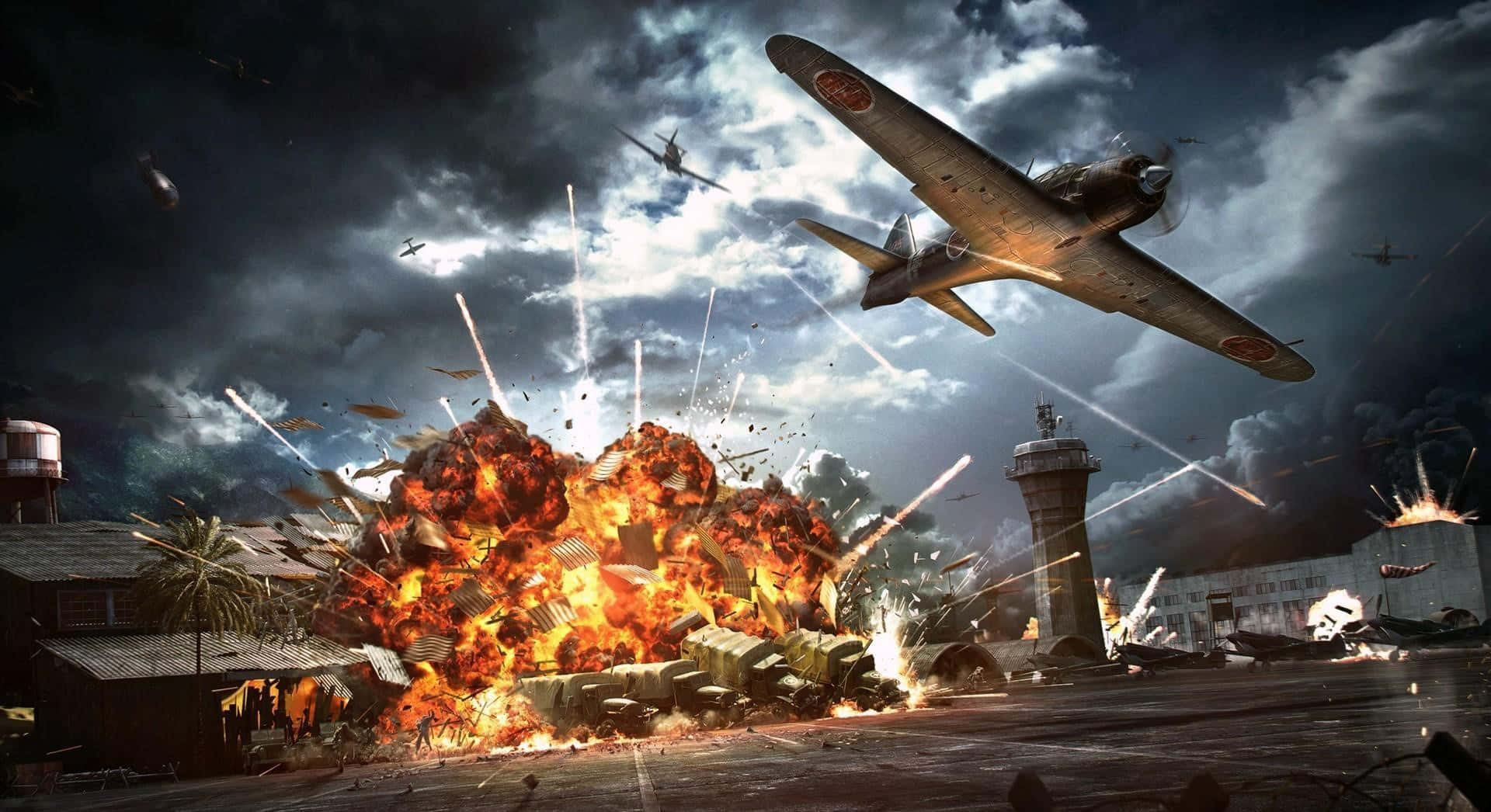 Explosive_ Aerial_ Assault.jpg Wallpaper