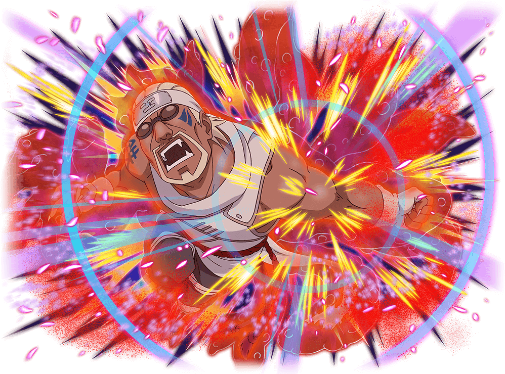 Explosive Anime Action PNG