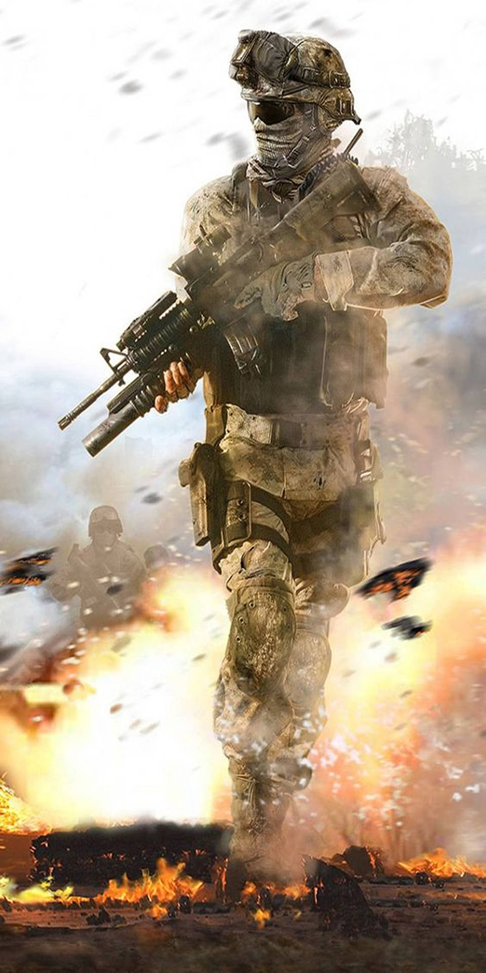 Explosive Battlefield Call Of Duty Phone Background
