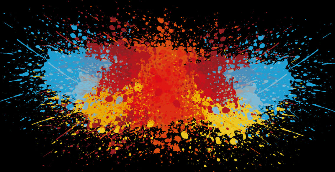 Explosive Color Splash PNG