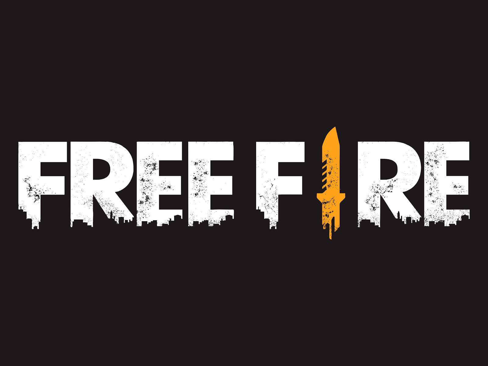 Explosive Free Fire Action Game Logo Background