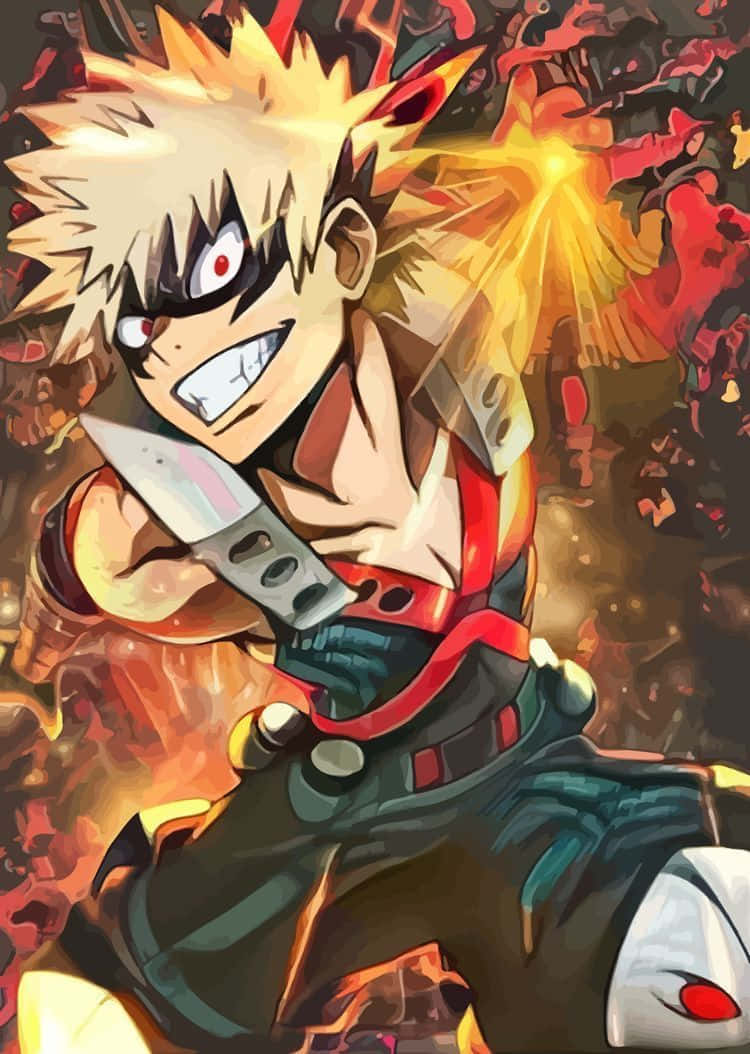 Explosive_ Hero_ Bakugou_ Profile Wallpaper