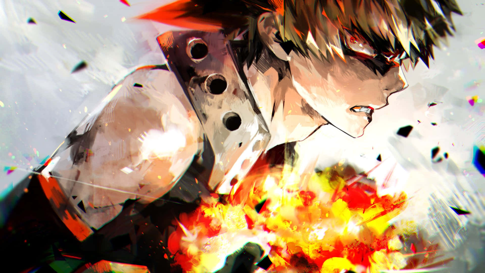 Explosive Hero Bakugou Profile Wallpaper