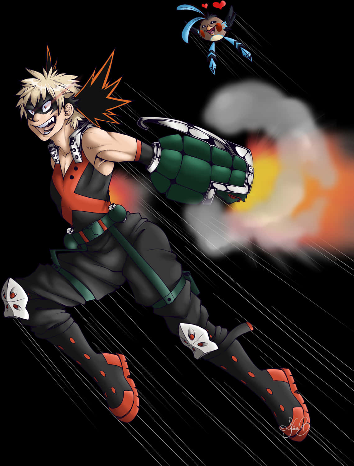 Explosive Hero Bakugouin Action PNG