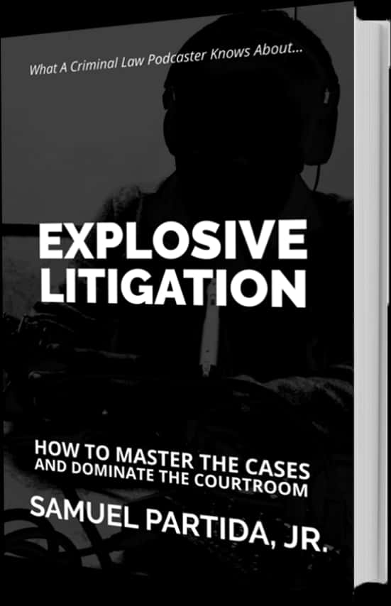 Explosive Litigation Book Cover PNG