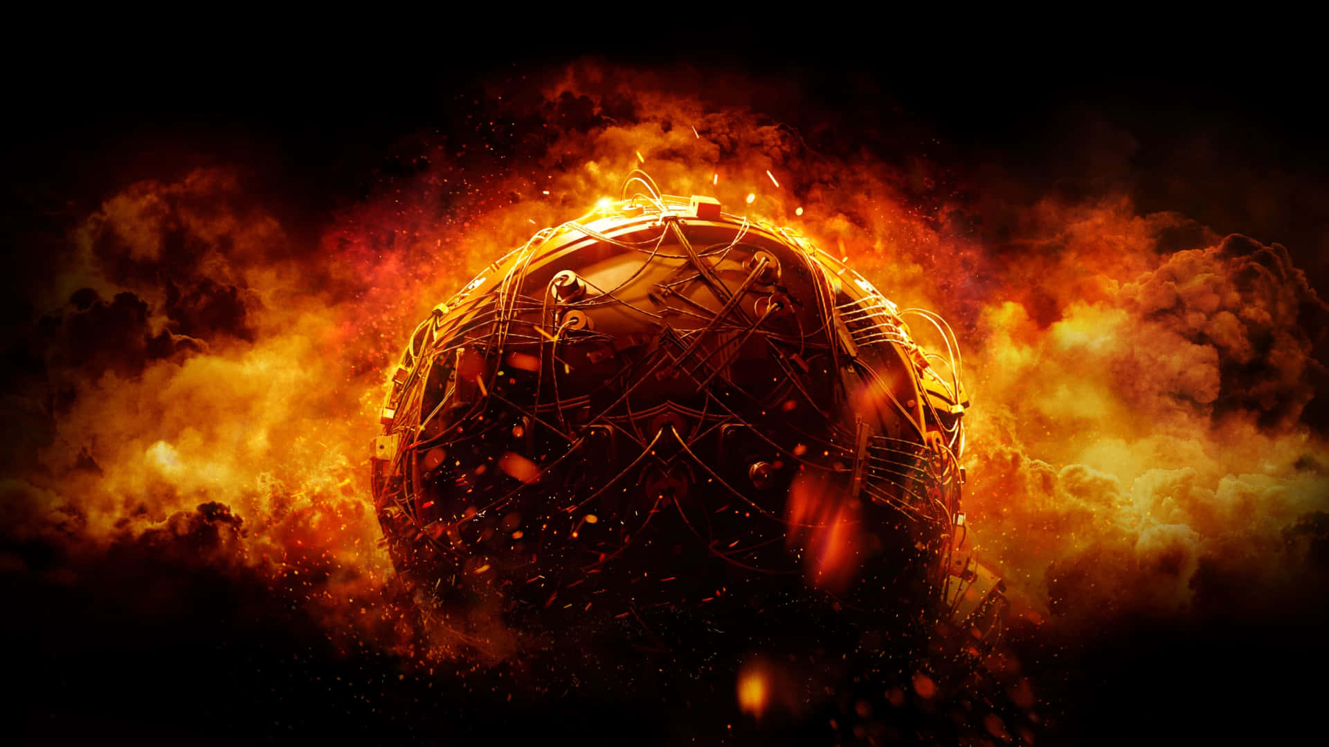 Explosive Nuclear Fusion Artwork Wallpaper