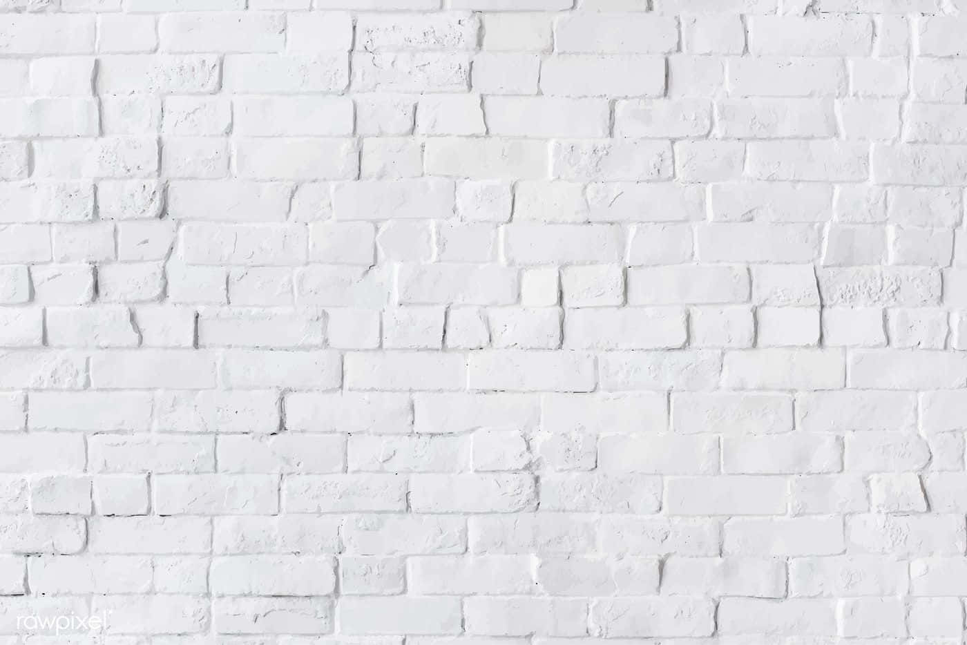 Exposed White Brick Wall Wallpaper