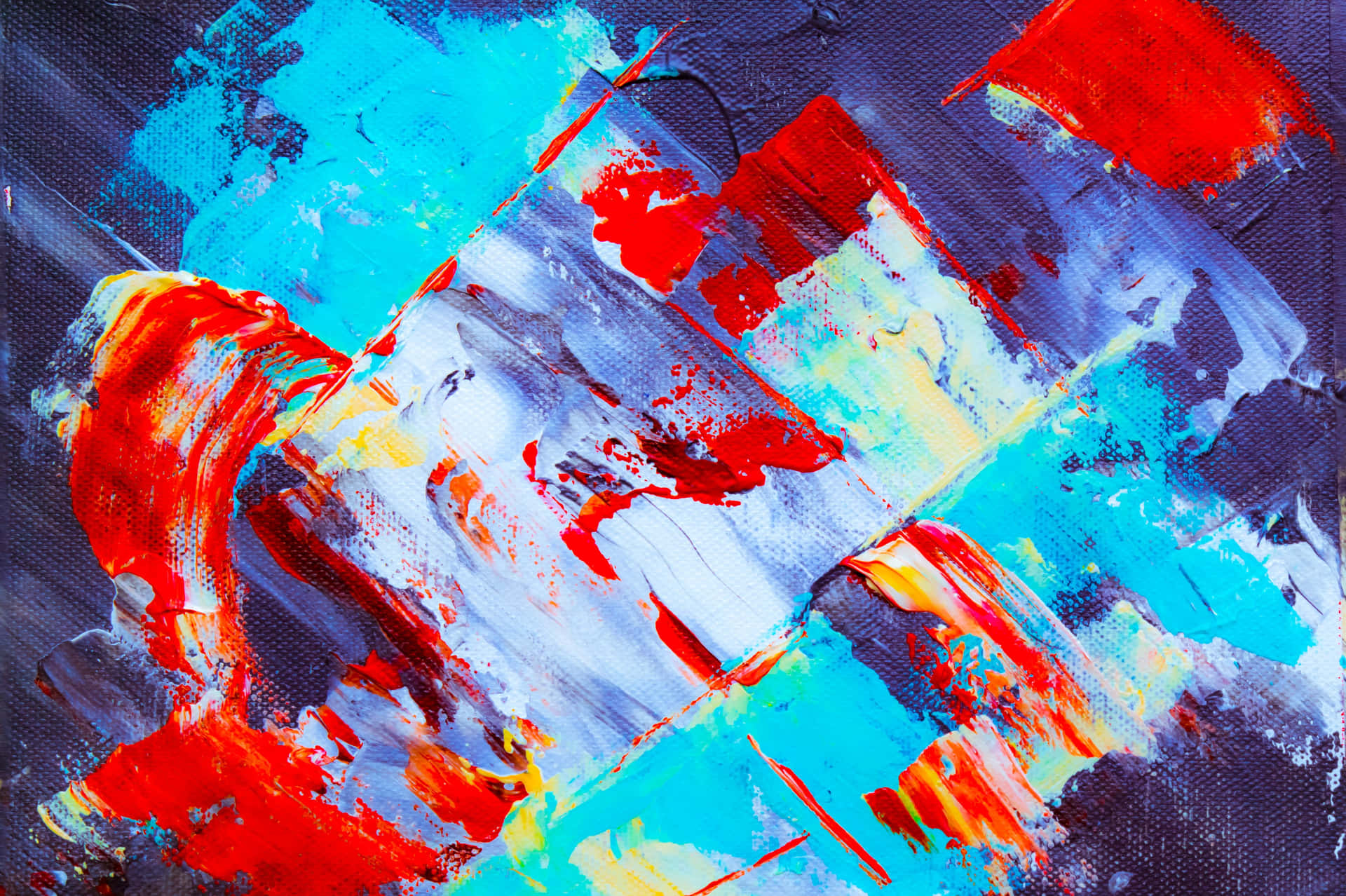 Expressionist Masterpiece on Canvas Wallpaper
