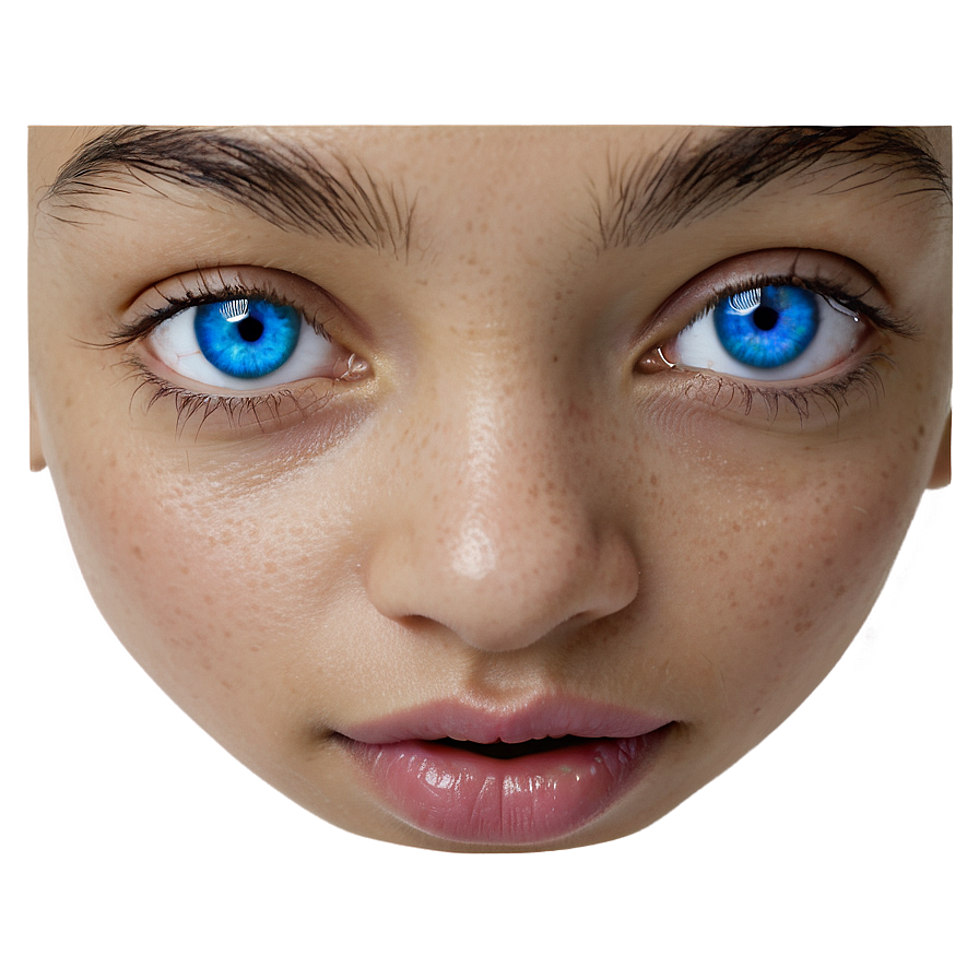 Expressive Blue Eyes Png 06122024 PNG