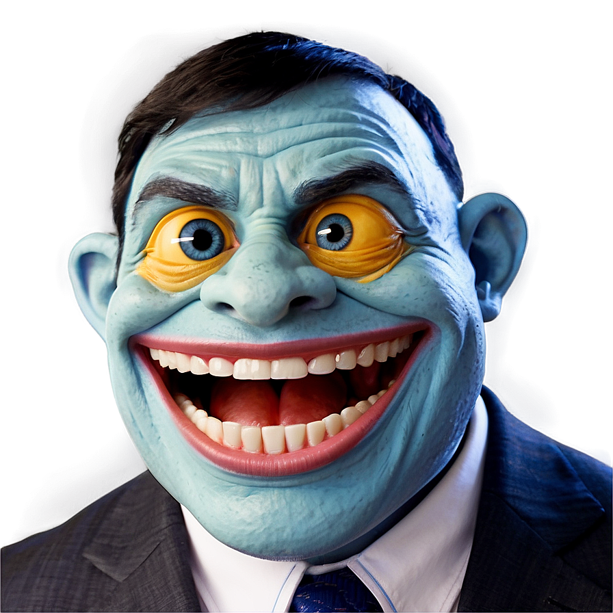 Expressive Trollface Character Png Bje19 PNG