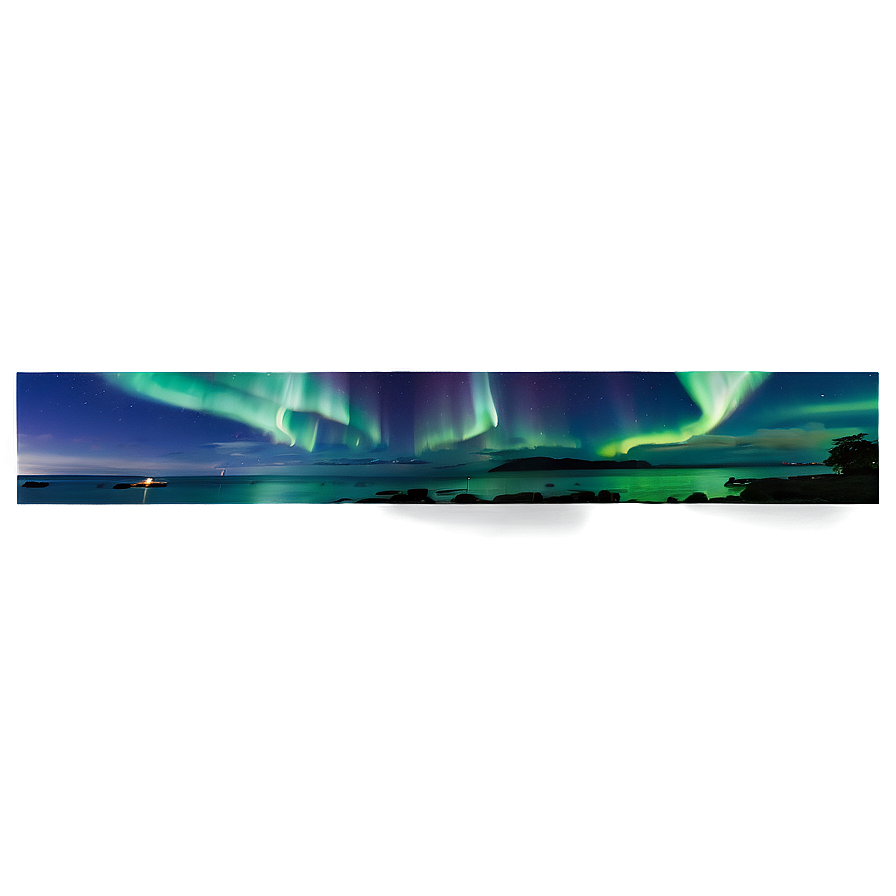 Exquisite Aurora Over Bay Png Vqj55 PNG