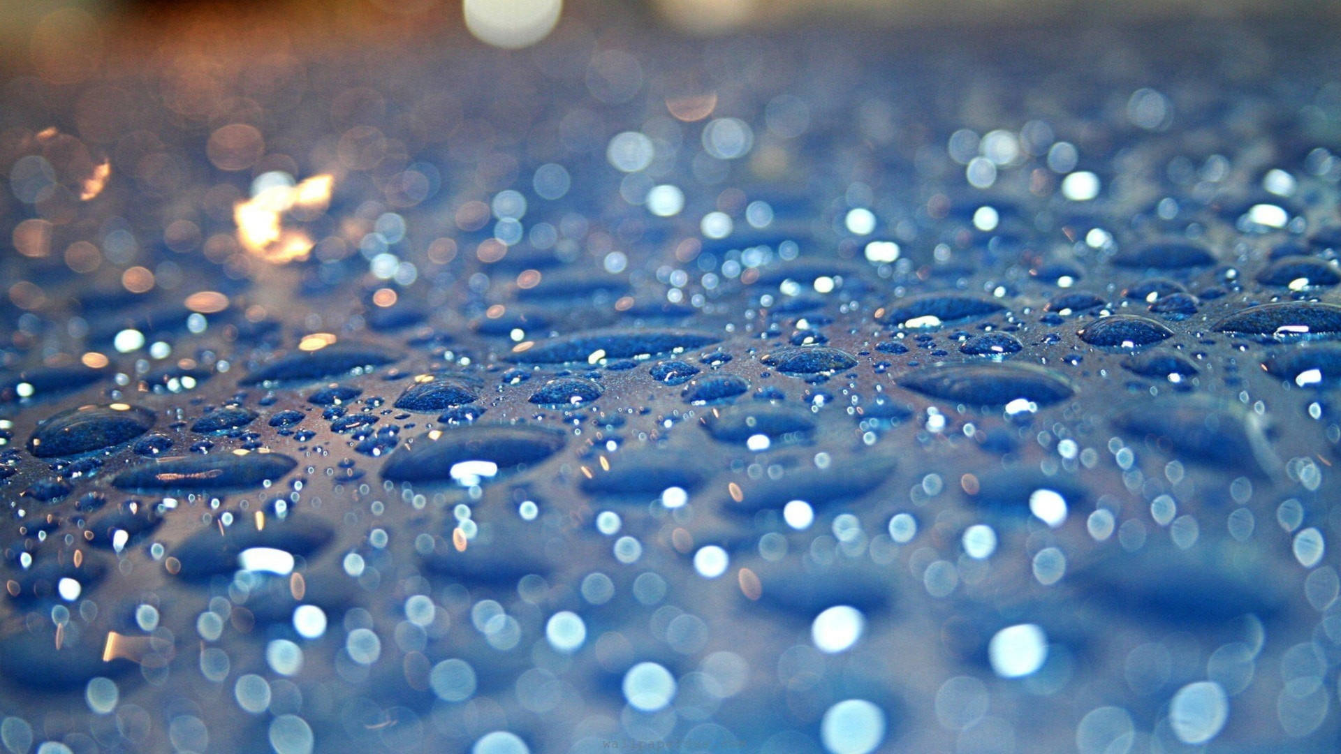 Exquisite Blue Glitter Splash Wallpaper Wallpaper