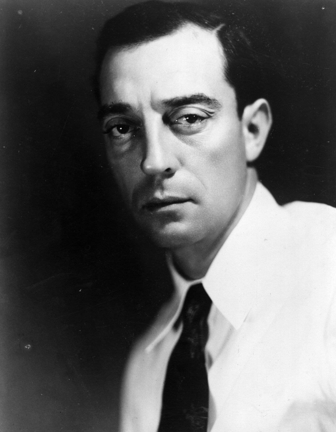 Ritrattosquisito Di Buster Keaton 1930 Sfondo