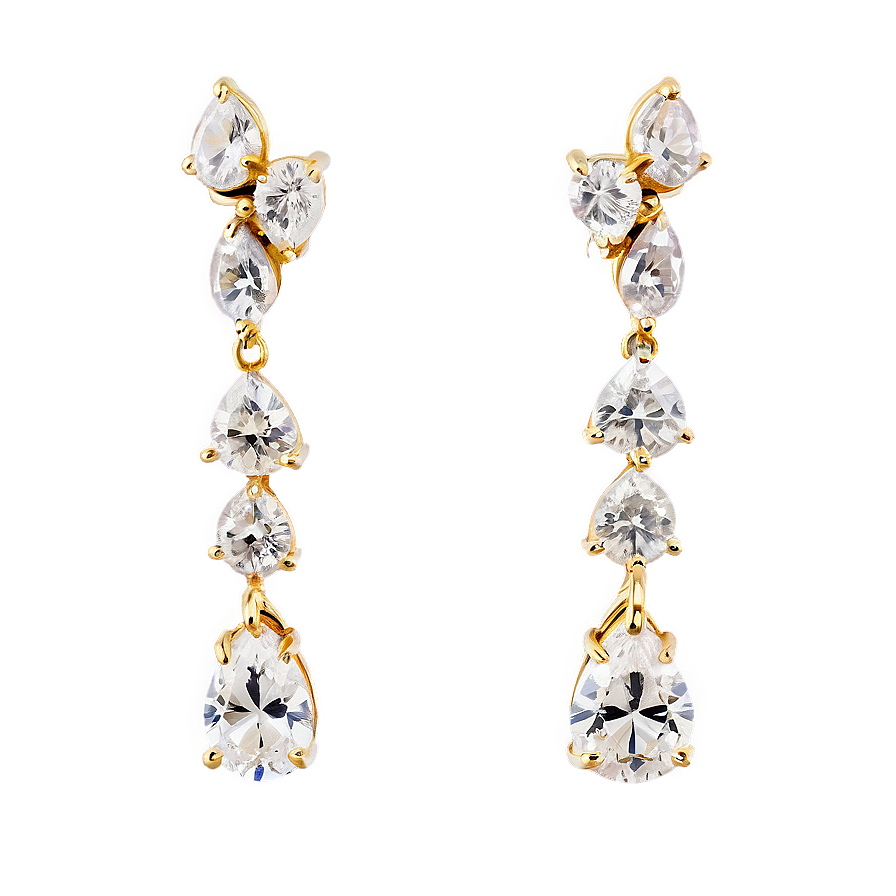 Exquisite Diamond Earrings Png 57 PNG