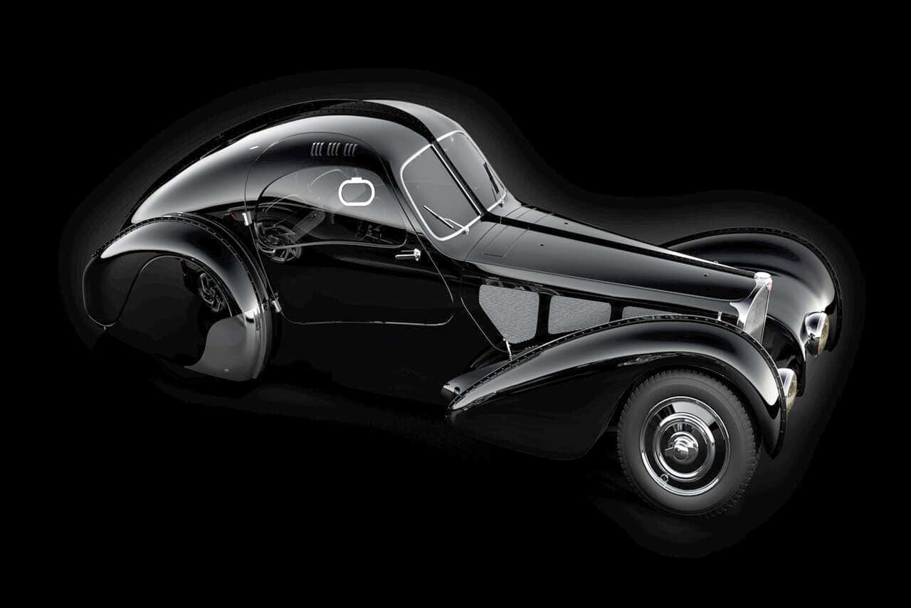 Exquisite Elegance Of Vintage Bugatti Type 57 Wallpaper
