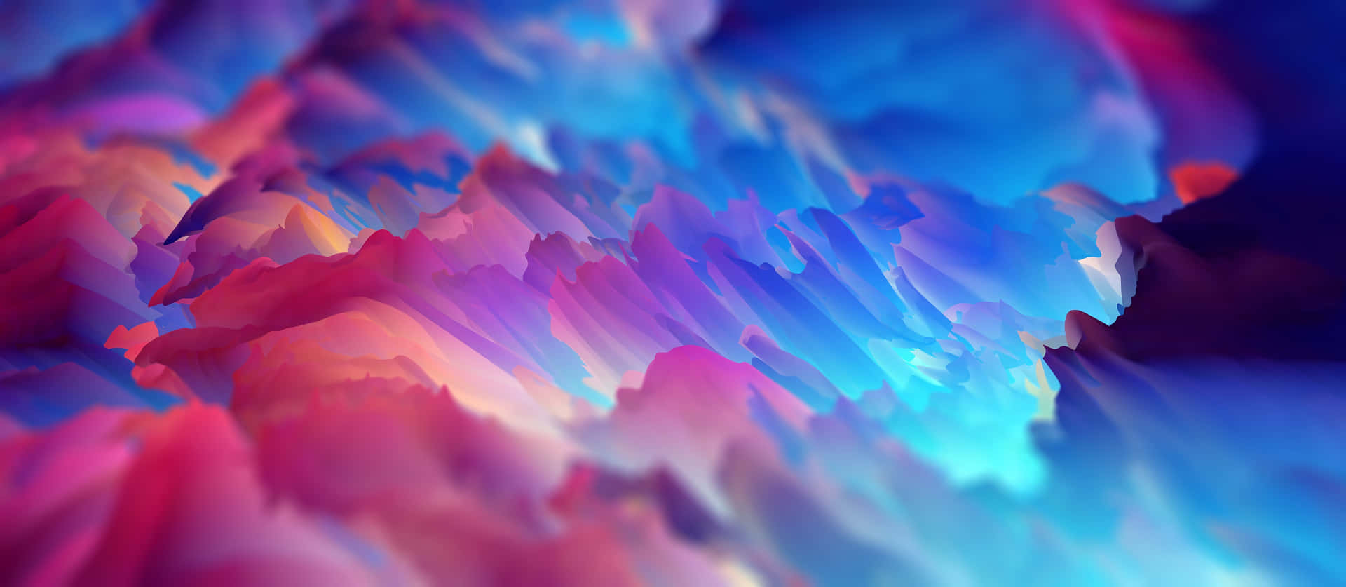 Exquisite Fusion Of Pink And Blue In Abstract Background