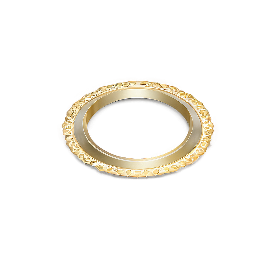 Exquisite Gold Circle Border Png Vwj7 PNG