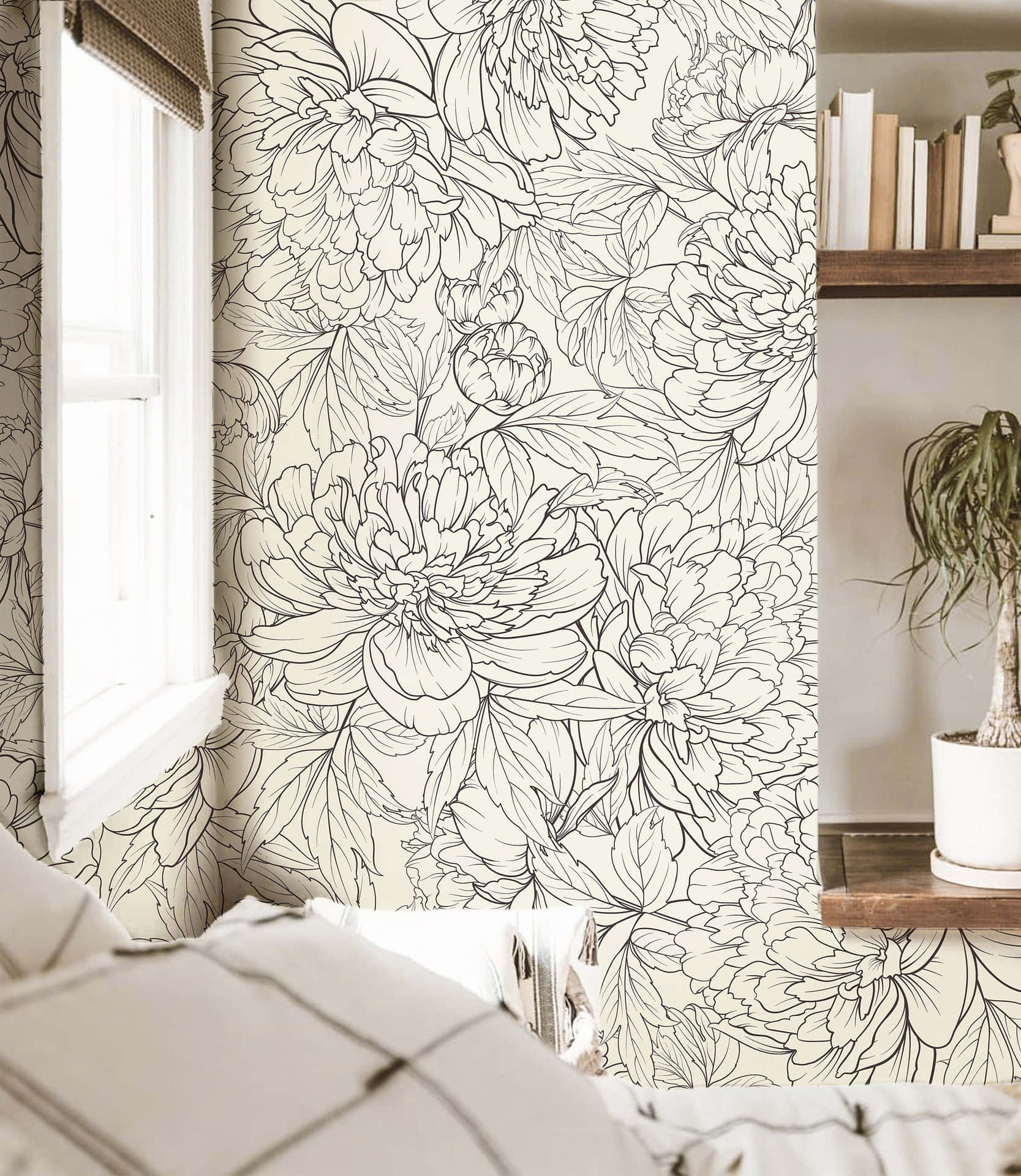 Exquisite Living Room Decor Wallpaper