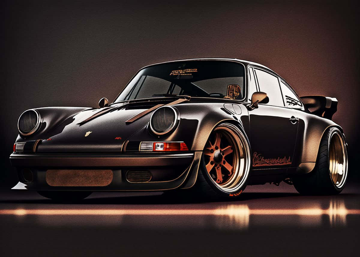 Exquisite Porsche 964 In Palatial Surroundings Wallpaper