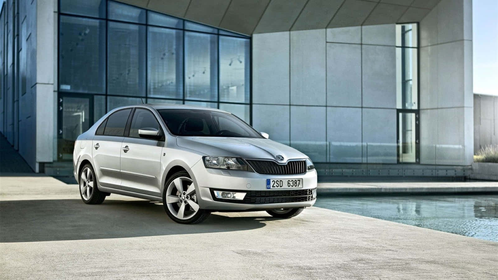 Exquisite Skoda Rapid In Twilight Wallpaper