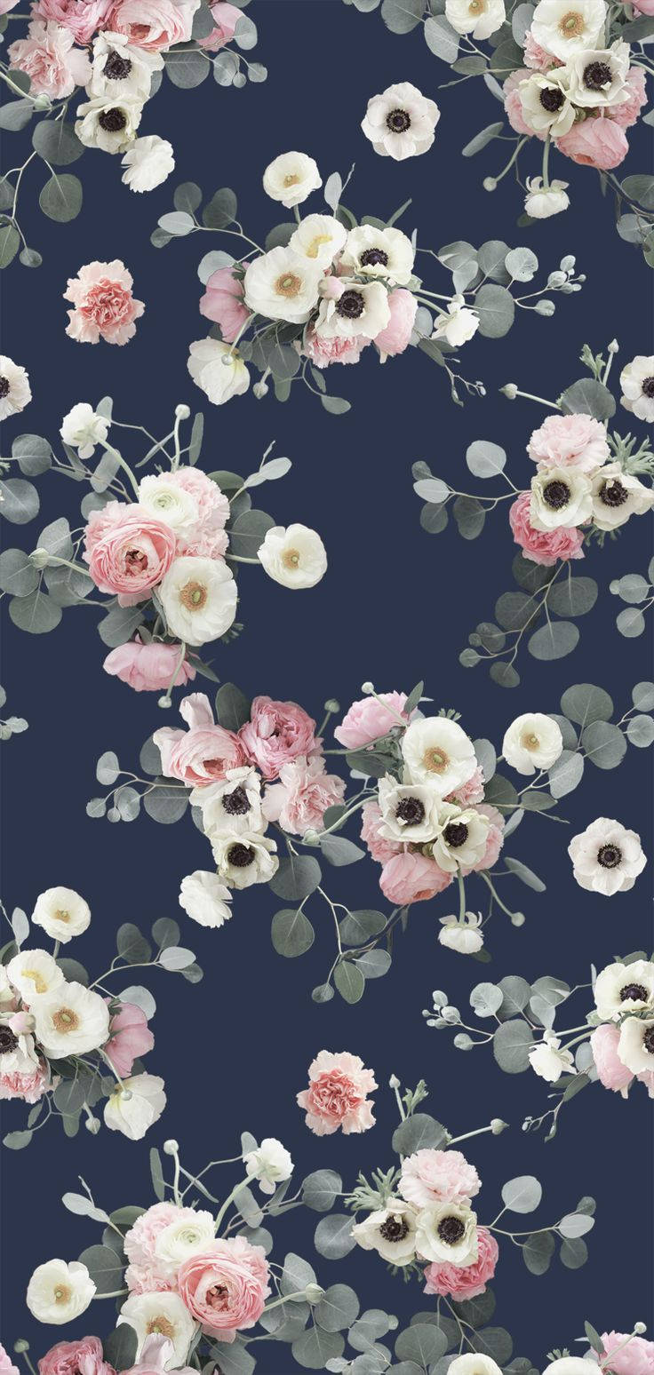 Exquisite Vintage Floral Iphone Wallpaper Wallpaper