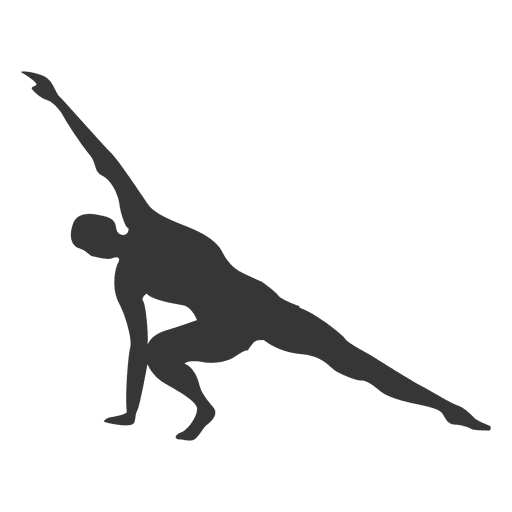 Extended_ Triangle_ Pose_ Silhouette PNG