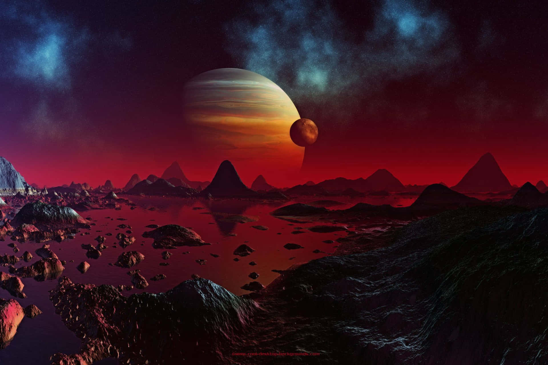 Extraterrestrial_ Landscape Wallpaper