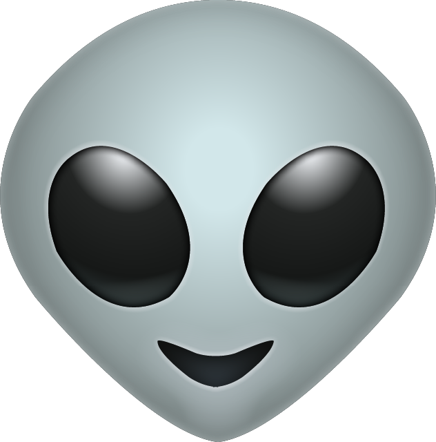 Extraterrestrial Smiley Emoji PNG