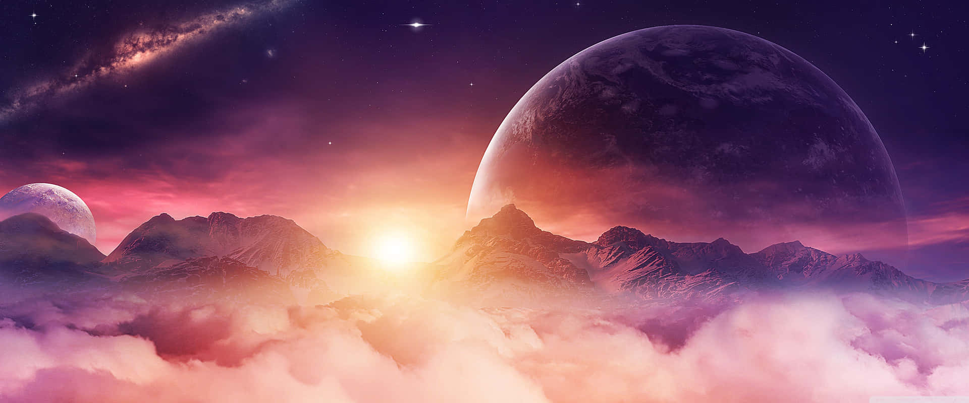 Extraterrestrial_ Sunset_ Landscape Wallpaper