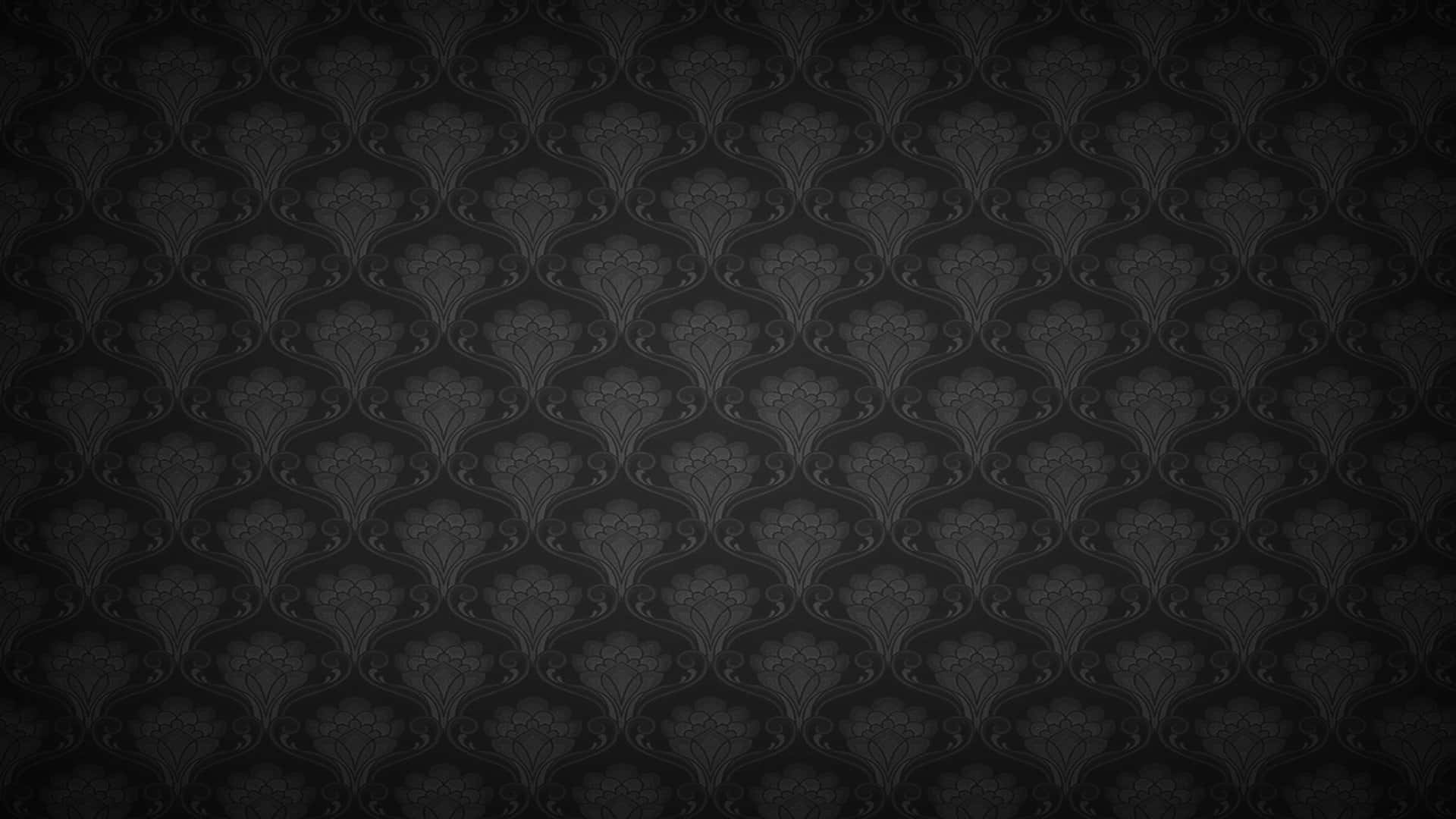 Extravagant Black Rose Pattern Wallpaper