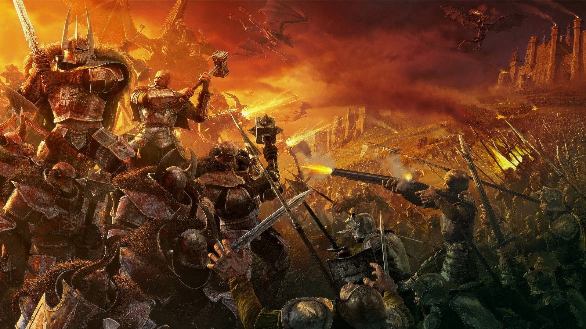 Extravagant Space Marines Warhammer Wallpaper