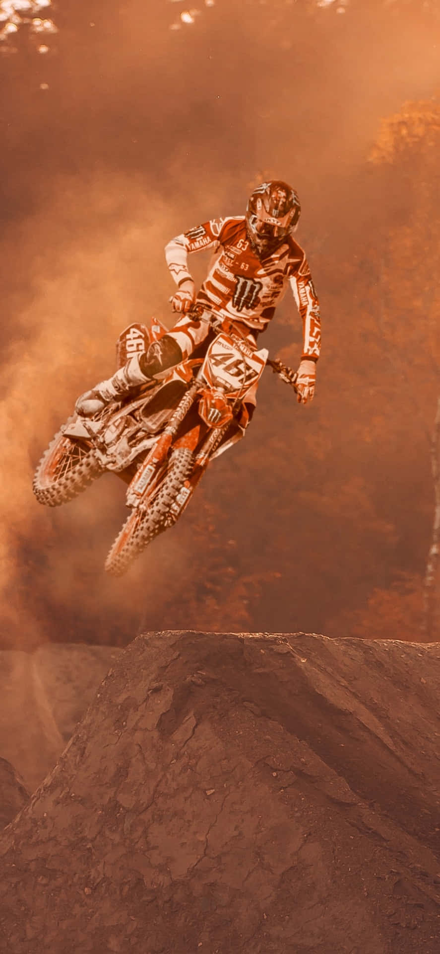 Extreme Portrait Motocross Wallpaper