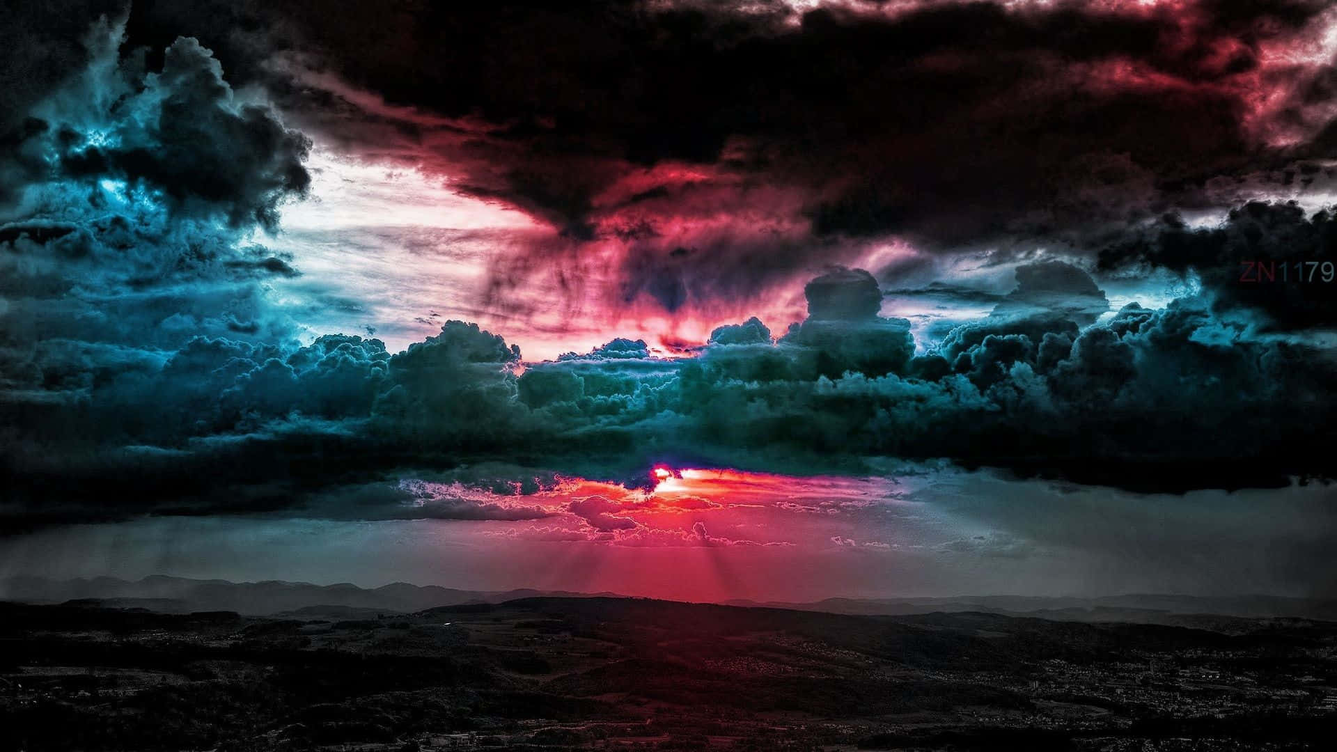 Extreme Red Sky Wallpaper