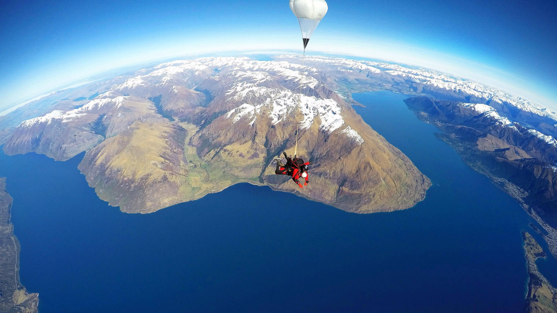 Extreme Sports Parachuting Skydiver Background